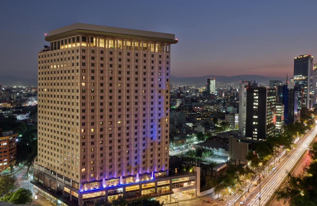 Fiesta Americana Reforma Mexico by Eksteriør bilde The hotel at night